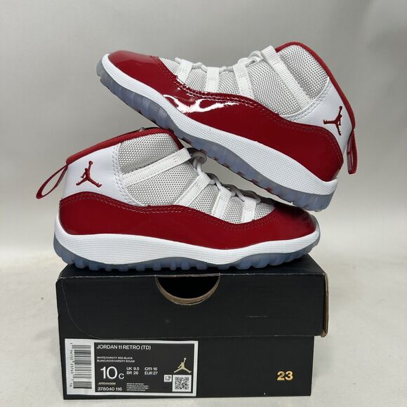 Nike Air Jordan 11 Retro TD “Cherry Red White” 2024